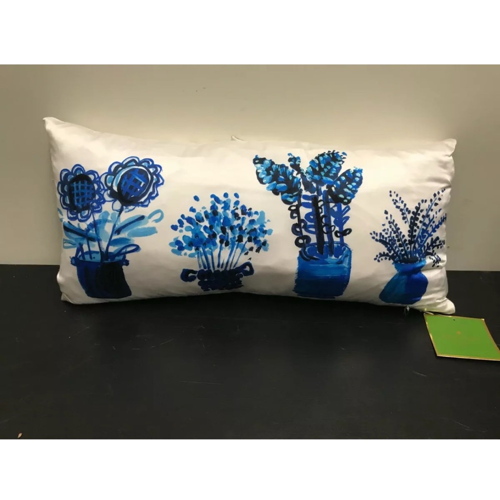 Kate Spade Floral Silk Blend Decorative Throw Pillow